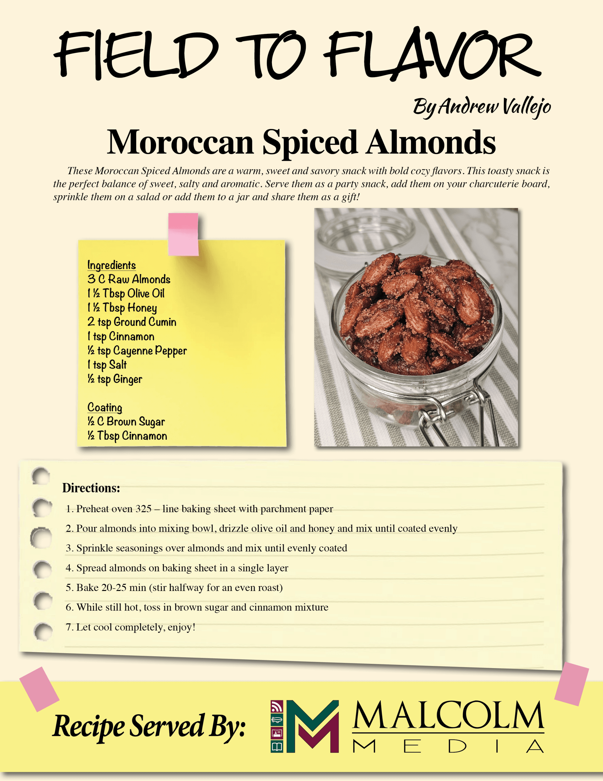 Moroccan Spiced Almonds